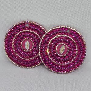 Elegant Pink Crystal Earrings